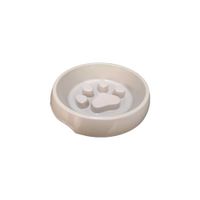 Plato para perro Antiansiedad Huella Melamine color Blanco