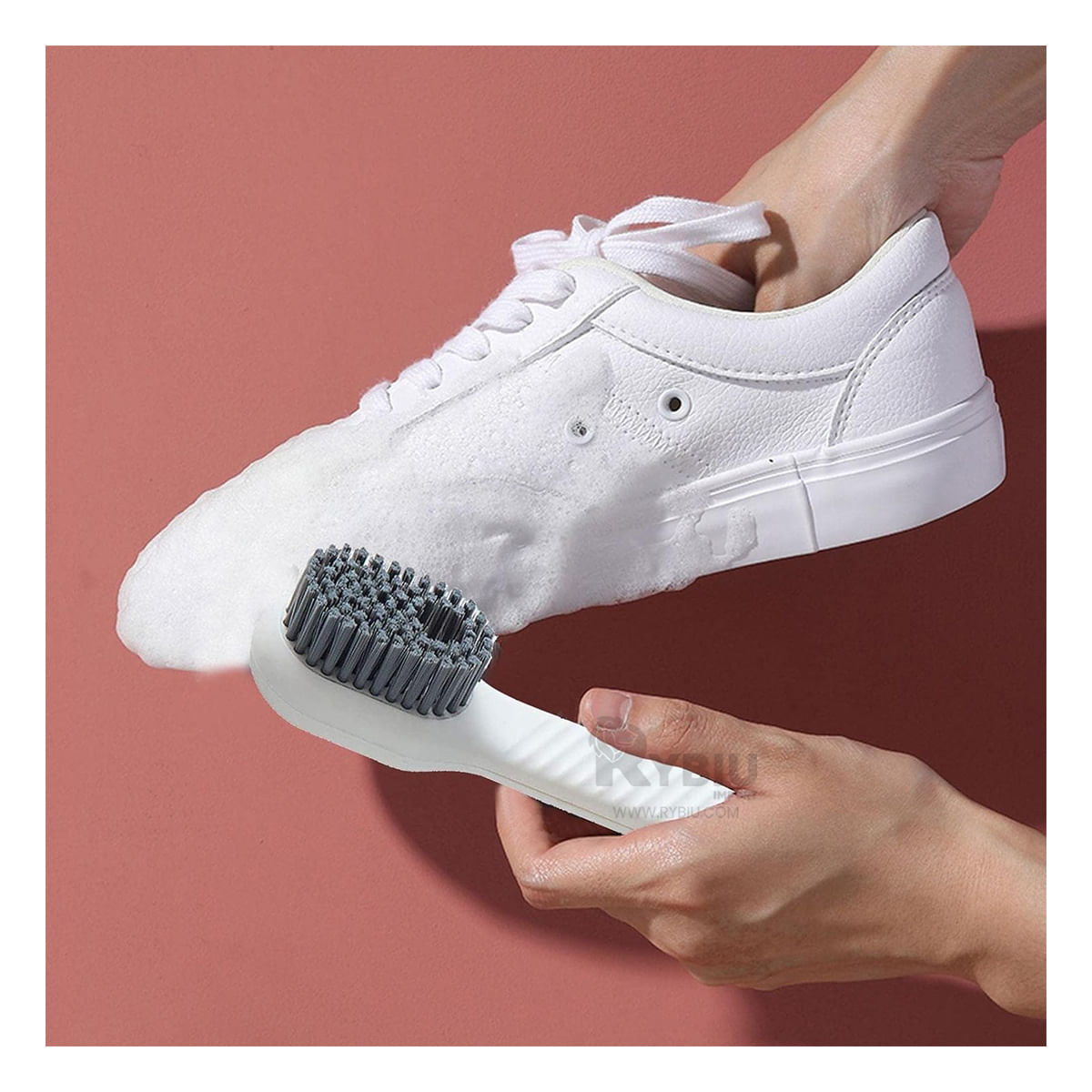 Cepillo Mini Automatico de Color Blanco Y+Papel de Regalo