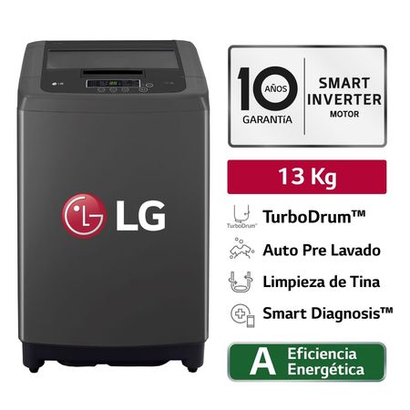 Lavadora LG WT13BPBK 13Kg Negro