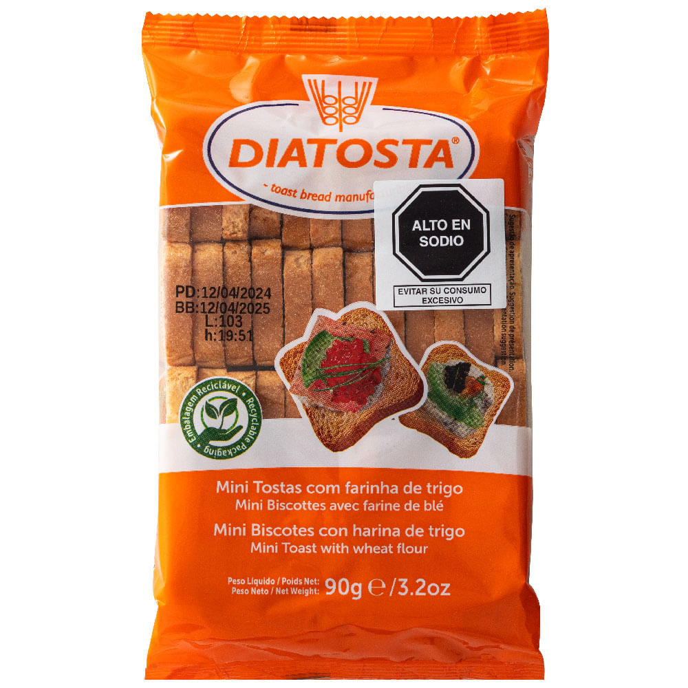 Mini Tostada DIATOSTA Regular Paquete 90g