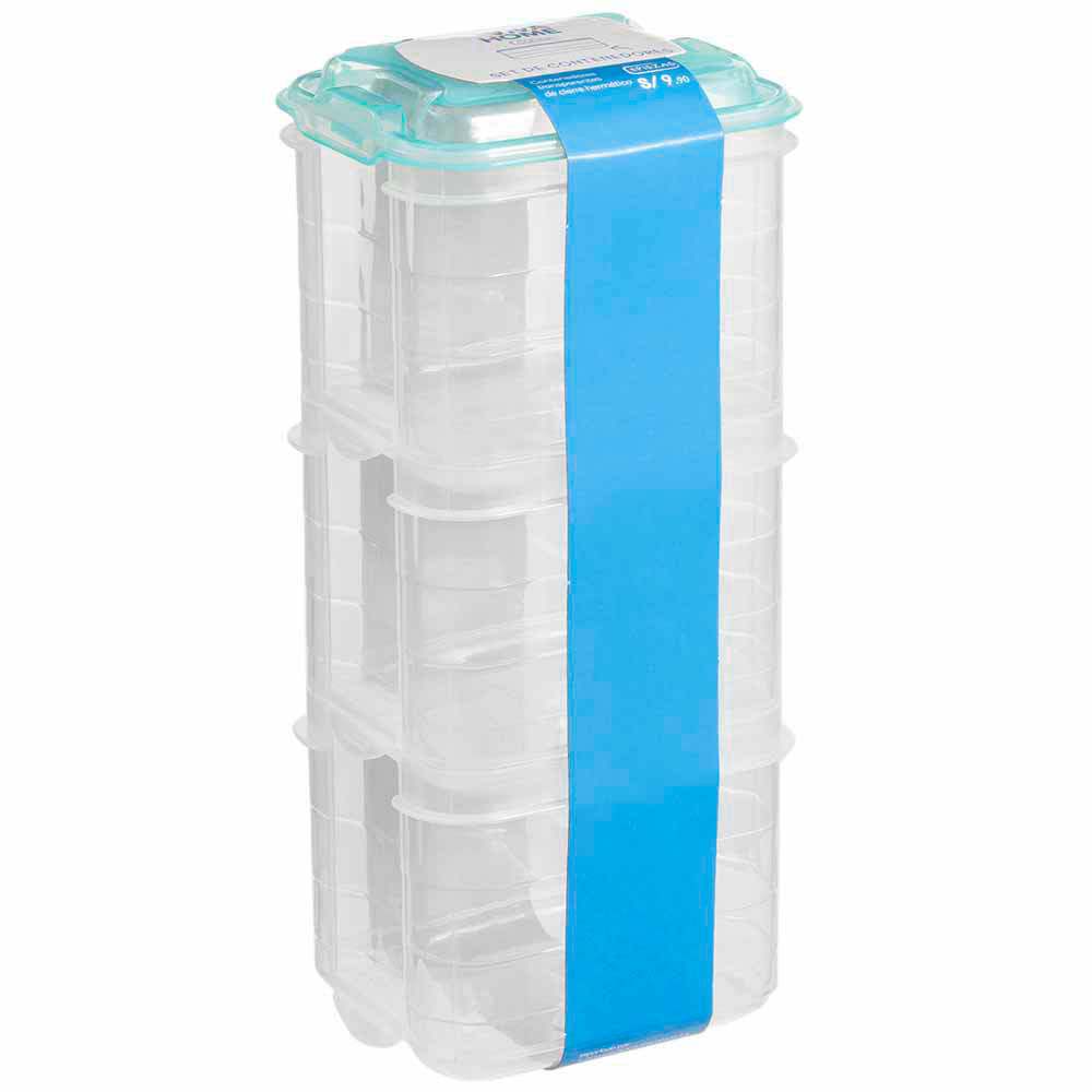 Set de Contenedores VIVA HOME 400ml 3pzas