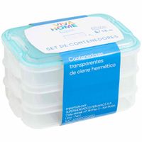 Set de Contenedores VIVA HOME 800ml 3pzas