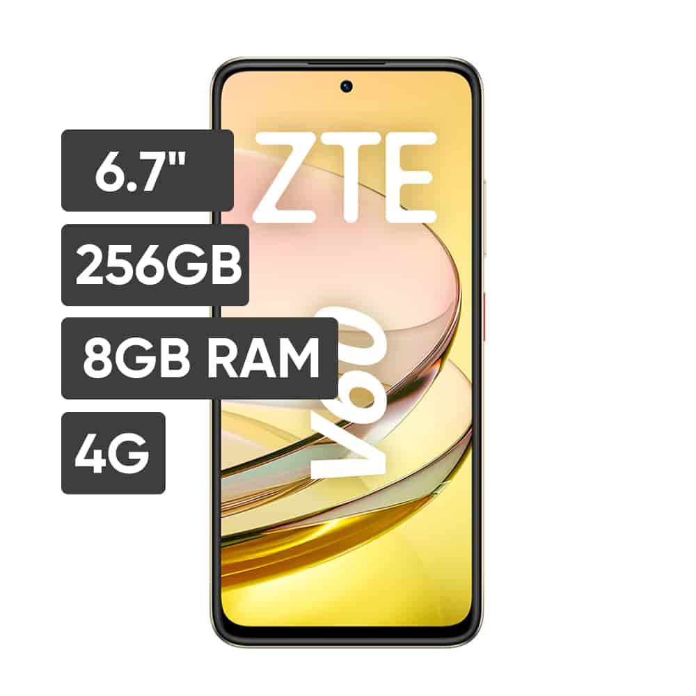 Smartphone ZTE BLADE V60 6.7"" 8GB 256GB 50MP + 2MP + 2MP Dorado