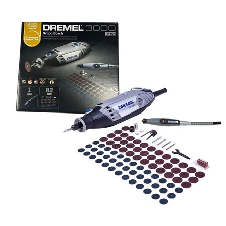 Dremel 3000 + Eje Flexible 225 + 82 accesorios