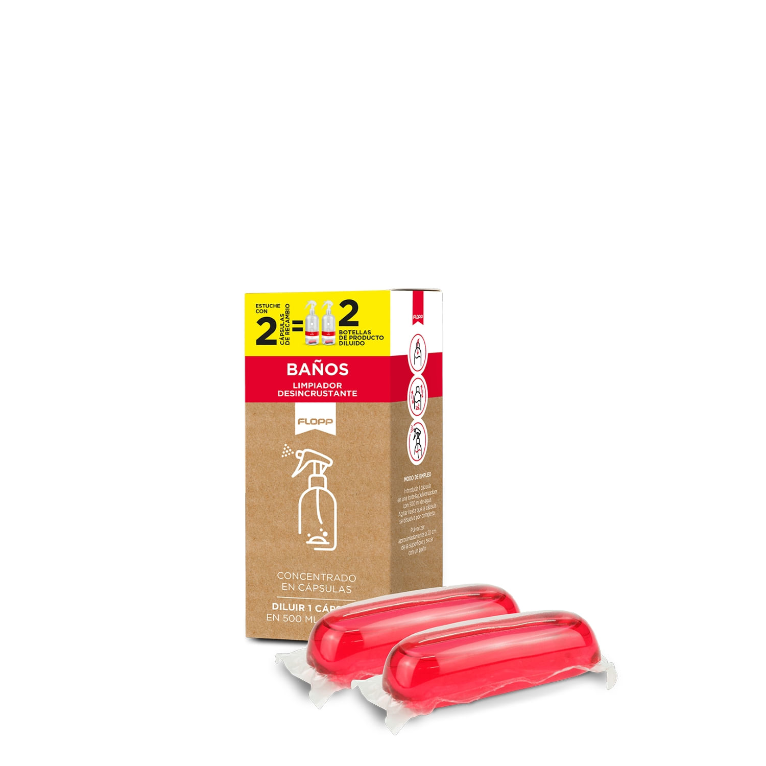 Limpiador Desincrustante de Baños Flopp Recarga