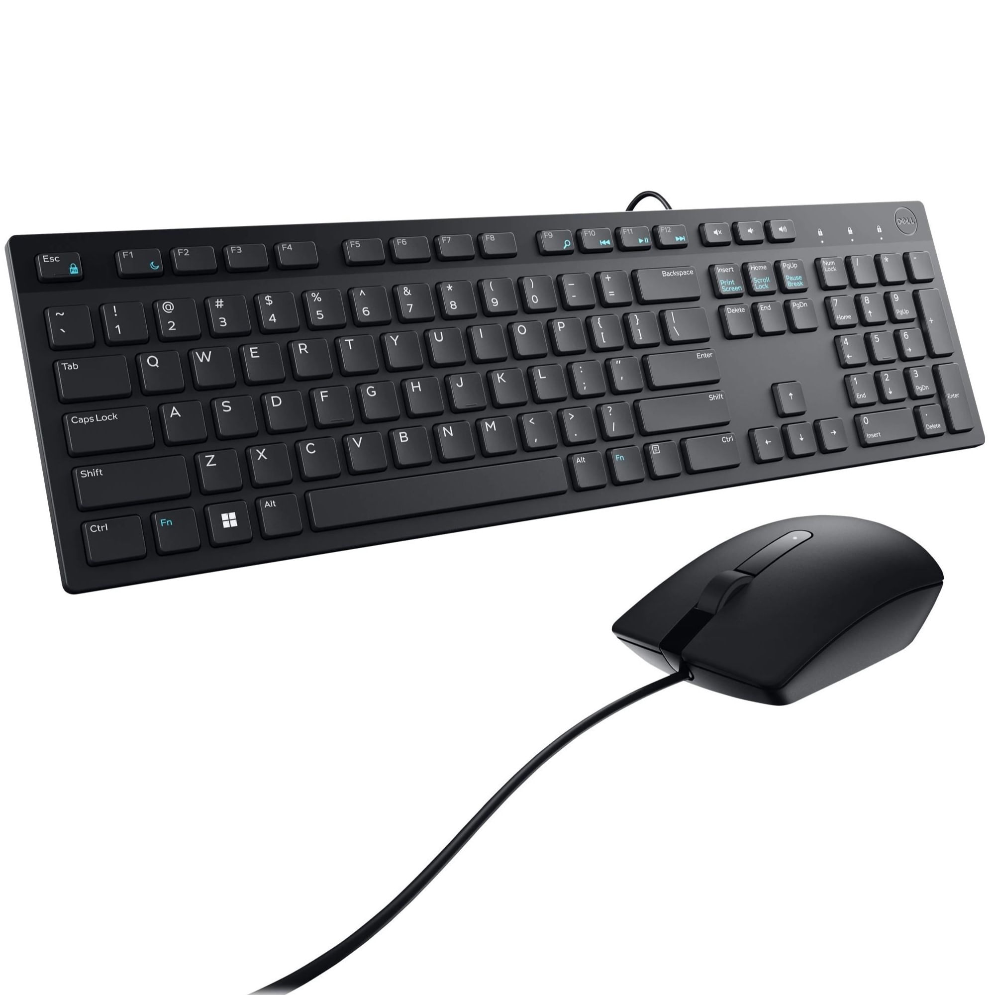 Kit Teclado y Mouse Dell KM300C Wired Español Color Gris - 580-AKKW