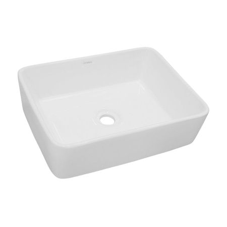 Ovalin Rectangular Orange Treviso para Sobreponer 48cm Blanco