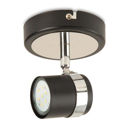 Spot LED Verónica Negro 1 Luz