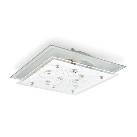 Lámpara Colgante LED Gemas Cuadrada 12W Luz Blanca