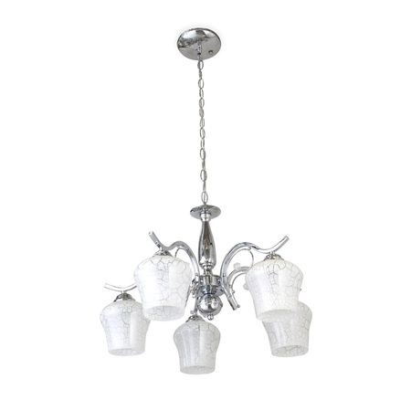 Candelabro Dharma Cromado E27 Dorado 5 luces