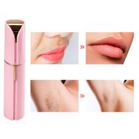 Depiladora Facial Mujer FlawLbss Flawless Rosado Eléctrica Carga USB Genieka