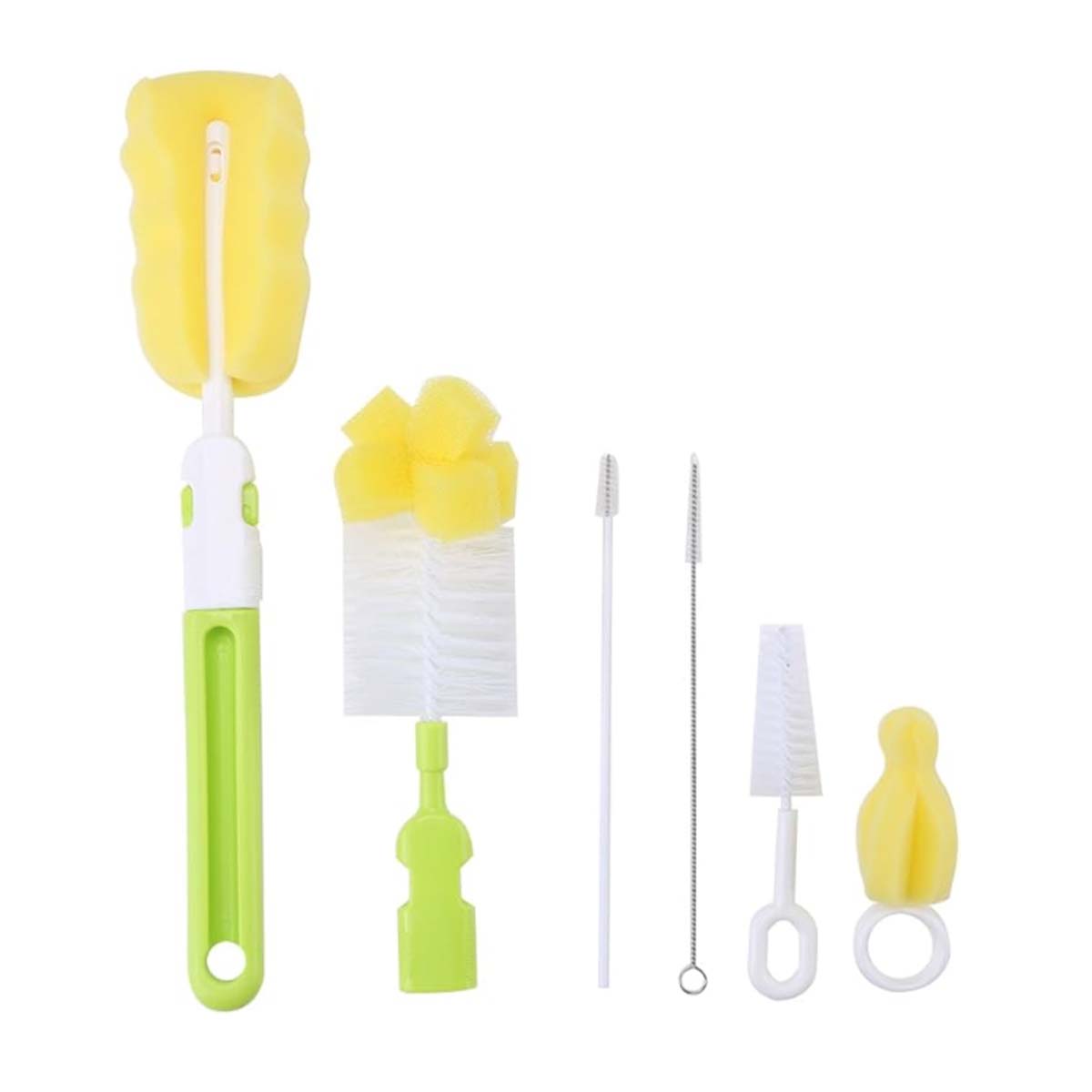 Juego de Cepillos de Esponja para Limpieza | Verde