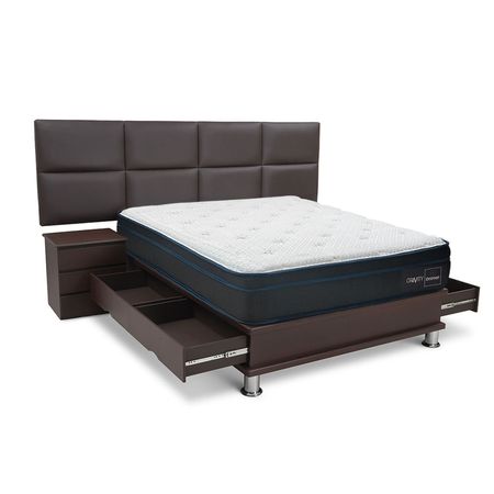 Dormitorio Sofia Cajones Gravity King + 2 Almohadas