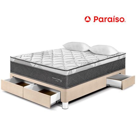 Cama Pocket Star con Cajones 2 Plazas Champagne