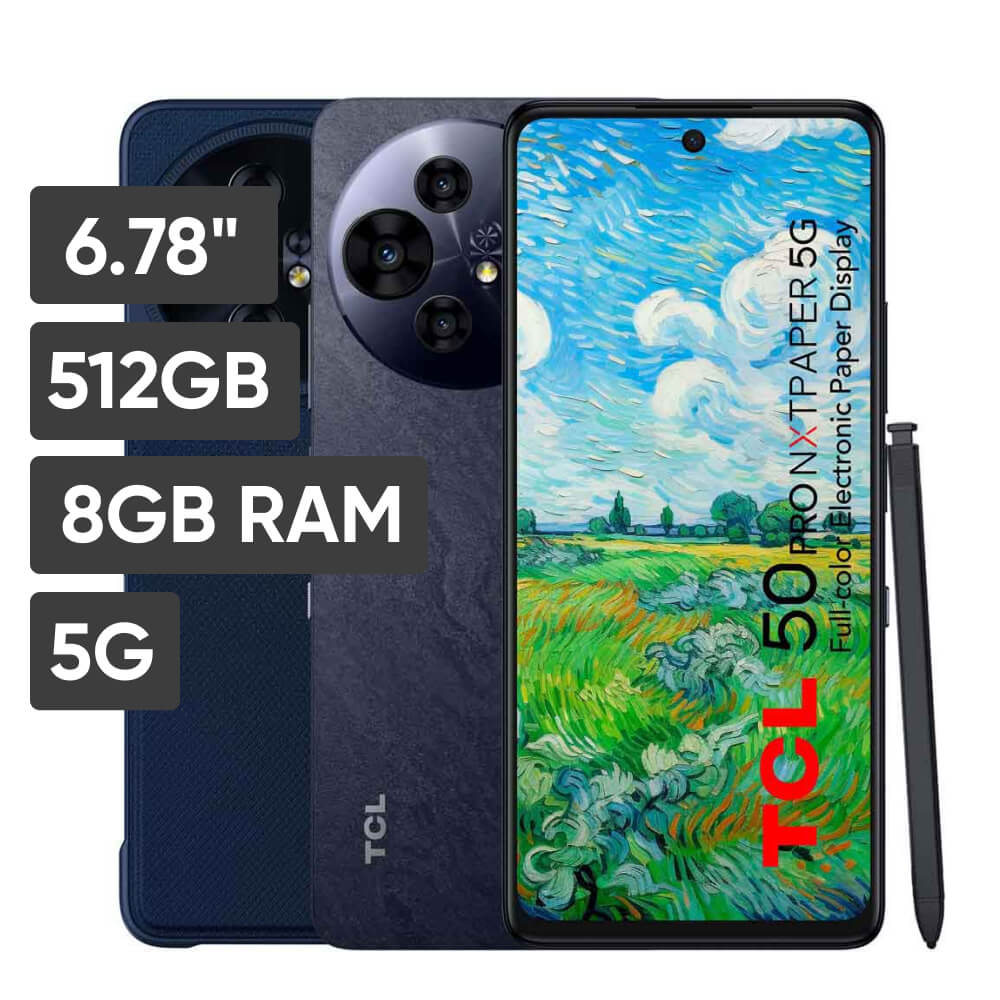 Smartphone TCL 50 PRO NXTPAPER 6.78"" 8GB 512GB 108 MP + 8 MP + 2 MP Gris C+P