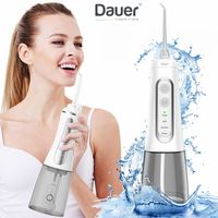 Irrigador Dental Profesional Dauer Limpieza Bucal con 4 modos de Trabajo y 4 Boquillas