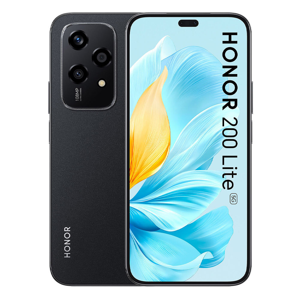 Celular HONOR 200 Lite 8GB+256GB Midnight Black