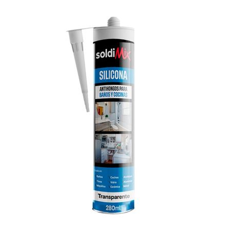 Soldimix silicona transparente 280ml