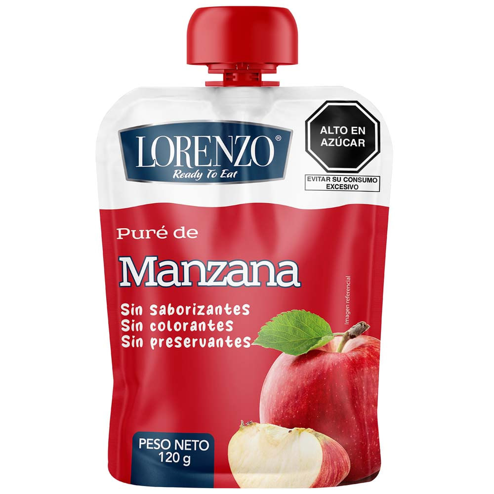 Puré de Manzana Listo LORENZO Doypack 120g