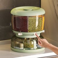 Dispensador de Menestras con Depósito para Huevos Giratorio 6KG Verde