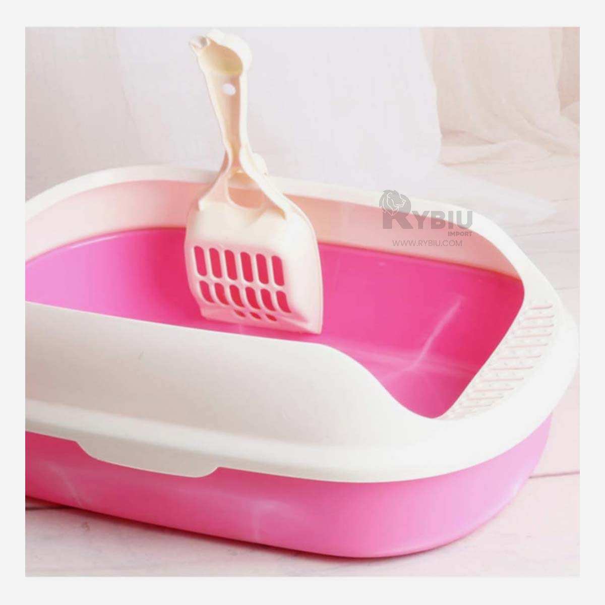 Arenero Descubierto con Pala en Rosado Y+Papel de Regalo