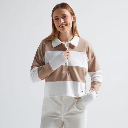 Polera Amc Mujer French  BEIGE S