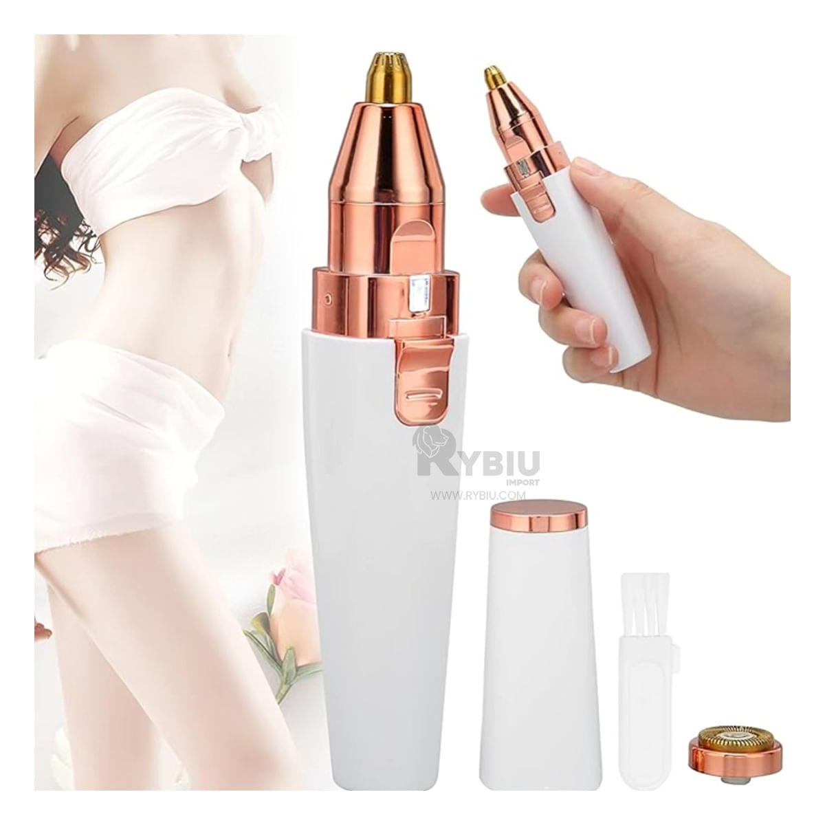 Depilador Moderno para Cejas en Color Blanco Y+Agendita