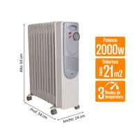 Estufa de Aceite Sole Eléctrica 11 celdas 2500W