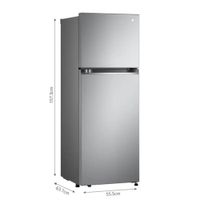 Refrigeradora LG GT24BPP Top Freezer 241L Plateada