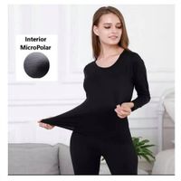 Polo Manga Larga Calentador Térmico Mujer Micro Polar