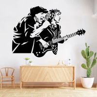 Vinilo Decorativo Ac Dc para pared Stickart Pequeño 70 x 48 cm alto