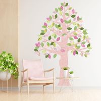 Vinilo Decorativo Árbol Cedro Rosa y Rosa Stickart Mediano 104 x 150 cm alto