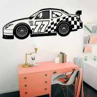 Vinilo Decorativo Auto De Carreras para pared Stickart Mediano 105 x 39 cm alto