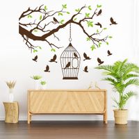 Vinilo Decorativo Aves En Libertad para pared Stickart Pequeño 90 x 68 cm alto