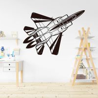 Vinilo Decorativo Avión para pared Stickart Mediano 90 x 65 cm alto