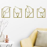 Vinilo Decorativo Azucenas para pared Stickart Mediano 105 x 30 cm alto