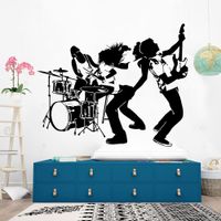 Vinilo Decorativo Banda De Rock para pared Stickart Mediano 80 x 65 cm alto