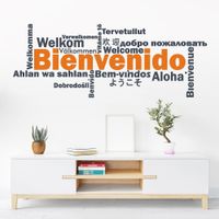 Vinilo Decorativo Bienvenido para pared Stickart Mediano 95 x 36 cm alto