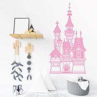 Vinilo Decorativo Castillo De Princesa para pared Stickart Mediano 55 x 105 cm alto