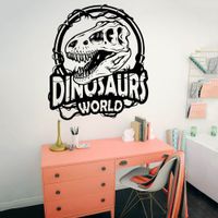 Vinilo Decorativo Dinosaur World Rex para pared Stickart Pequeño 51 x 60 cm alto