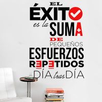Vinilo Decorativo El Éxito para pared Stickart Pequeño 50 x 70 cm alto
