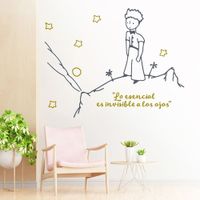 Vinilo Decorativo El Principito para pared Stickart Pequeño 60 x 47 cm alto
