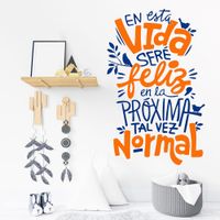 Vinilo Decorativo En Esta Vida para pared Stickart Mediano 53 x 85 cm alto