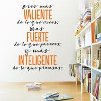 Vinilo Decorativo Eres para pared Stickart Pequeño 53 x 70 cm alto