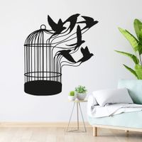 Vinilo Decorativo Escape De Aves para pared Stickart Pequeño 60 x 65 cm alto