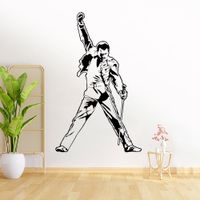 Vinilo Decorativo Freddy Mercury para pared Stickart Mediano 52 x 85 cm alto