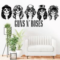 Vinilo Decorativo Guns And Roses para pared Stickart Mediano 95 x 37 cm alto