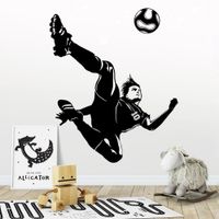 Vinilo Decorativo Jugador De Fútbol para pared Stickart Pequeño 58 x 70 cm alto