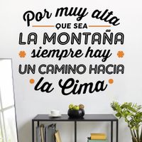 Vinilo Decorativo La Montaña para pared Stickart Pequeño 60 x 50 cm alto