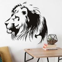 Vinilo Decorativo León para pared Stickart Pequeño 59 x 60 cm alto